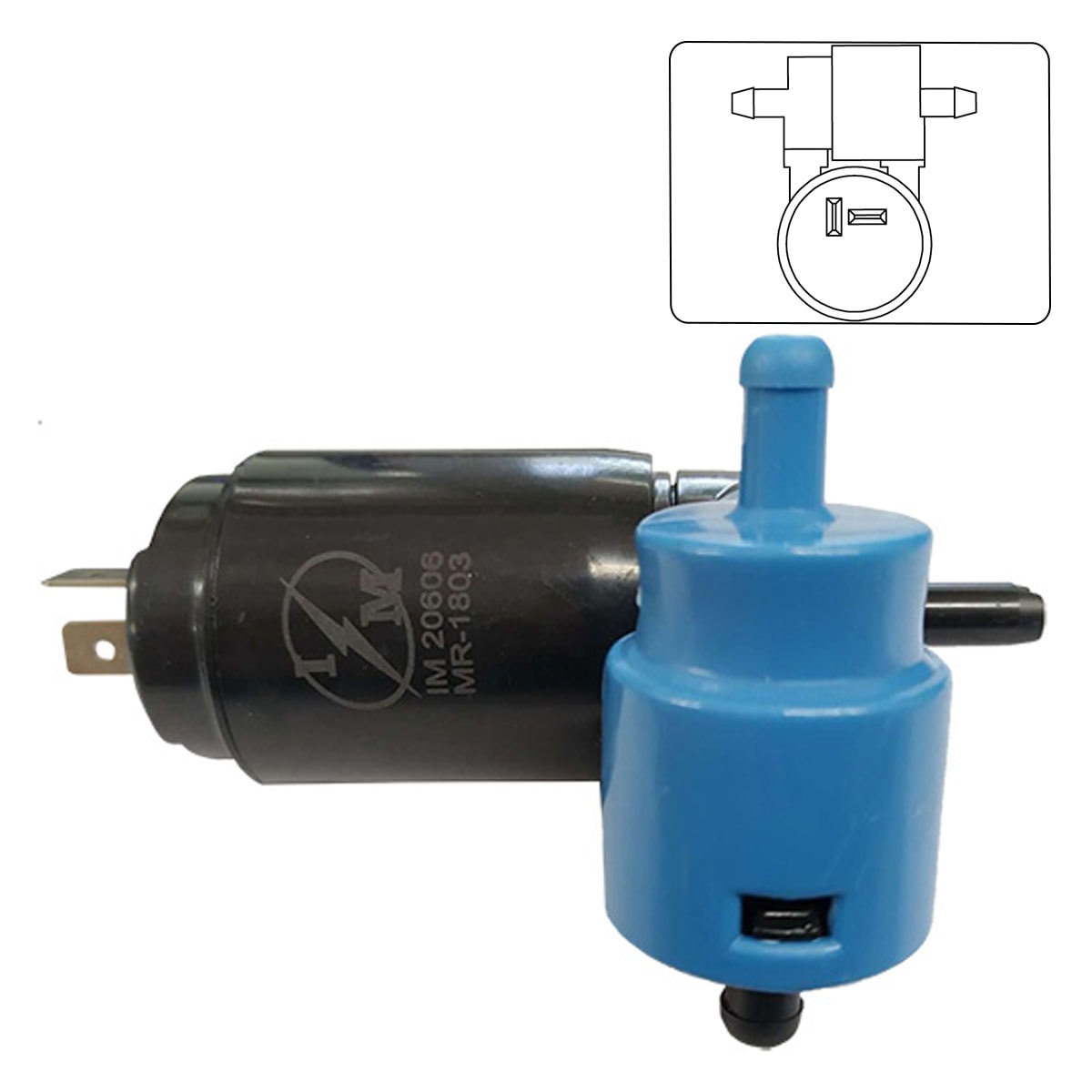 Bomba Lavador Parabrisa 2 Saídas Marilia 20606