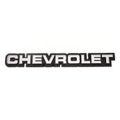 Emblema Chevrolet Cinza Fundo Preto Chevette 82/90