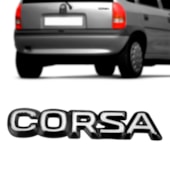 Emblema Corsa Wind Super Adesivo Lateral Vermelho Resinado