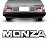 Emblema Monza Cromado Fundo Preto Monza 82/90