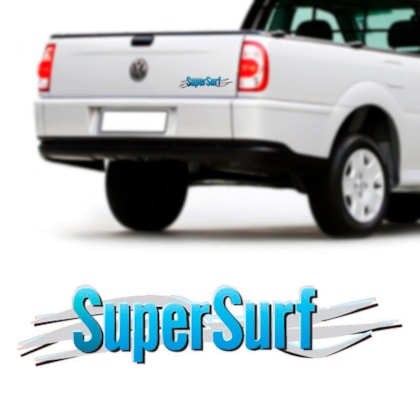 Emblema Super Surf Azul Saveiro 2003/2008 - Carblue