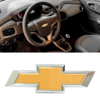 Emblema Grade Chevrolet Dourado Corsa Classic 2015 2016 - Carblue