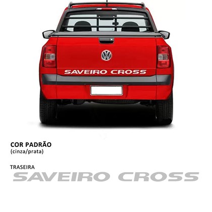 Faixa Decorativa Saveiro Cross Prata Saveiro 2017/2021 - Carblue