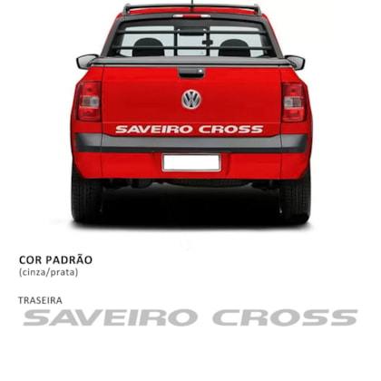 Faixa Decorativa Saveiro Cross Prata Saveiro 2017/2021 - Carblue