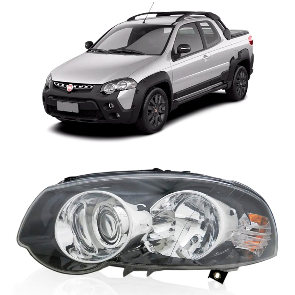 Farol Foco Duplo Cromado Strada Adventure 2015/2020