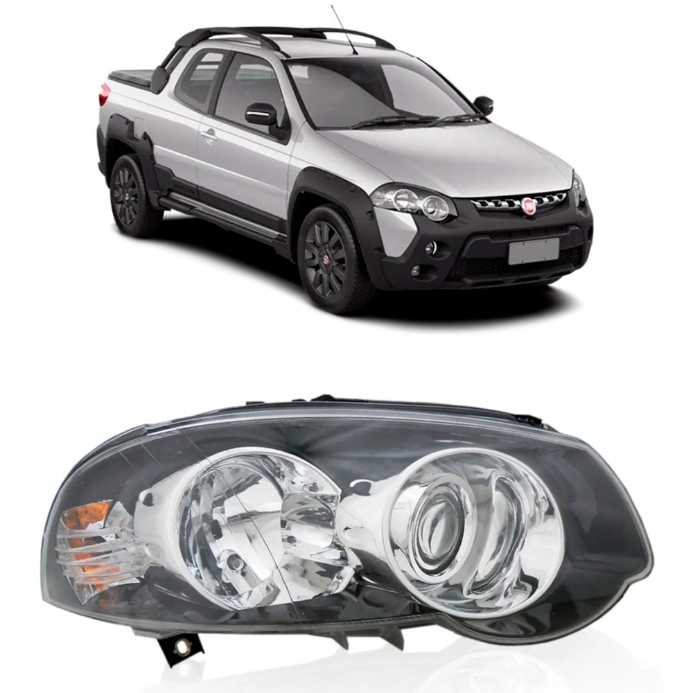 Farol Foco Duplo Cromado Strada Adventure 2015/2020