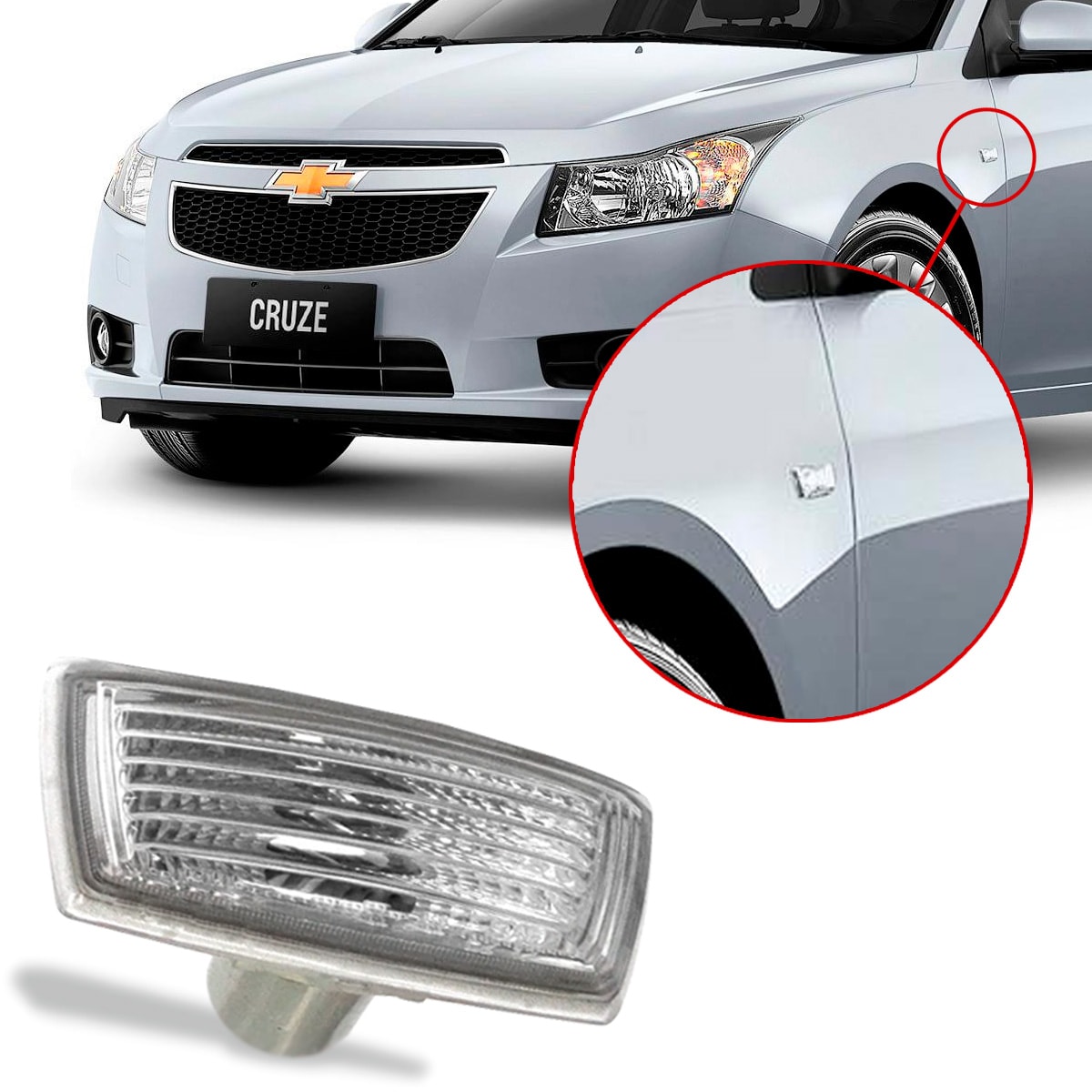 Lanterna Lateral Cruze 2012/2015