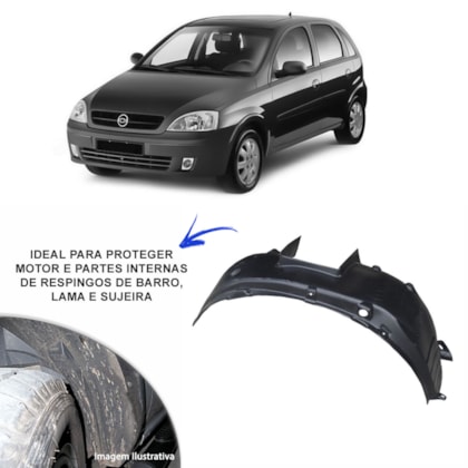 Par Moldura Vão de Roda GM Corsa Hatch 2003/2012 Dianteira - Delivery Peças