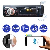 Rádio Mp3 Fm 2rca Com Bluetooth Universal