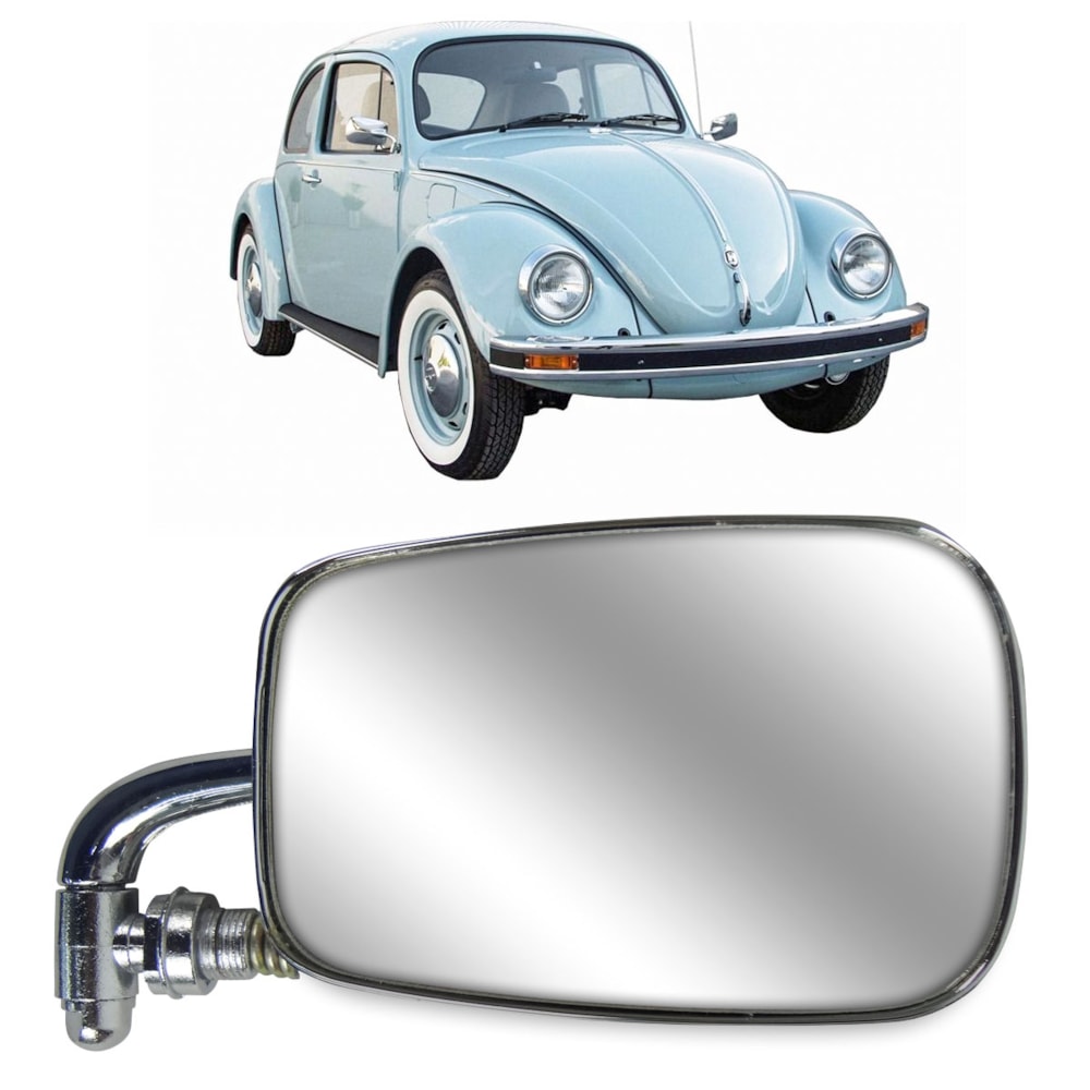 Retrovisor Modelo Em L Cromado Fusca 59/96